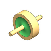 Charakteristická impedance 50Ω - jednojádrový plochý kulatý hrot